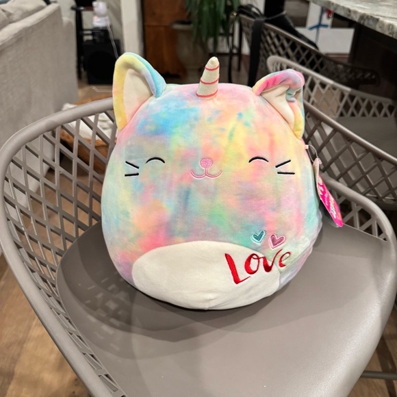Squishmallows Other - Squishmallows Cali 11” Cat Unicorn tie dyed Plushie